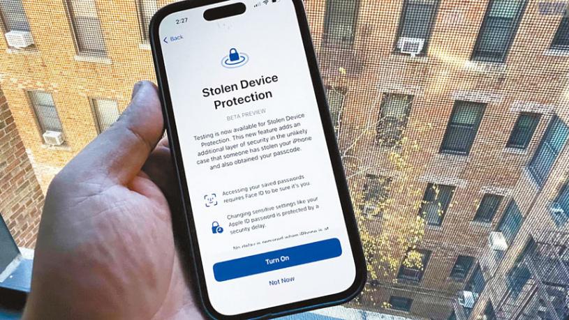 苹果公司将为iPhone推出新安全模式 以防密码被盗
