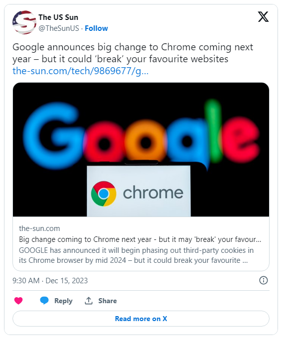 Google被罚34亿怕了，Chrome浏览器禁用1功能