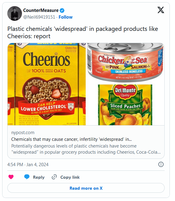 可致癌症和不育! 新报告揭常见食品或含有毒成分